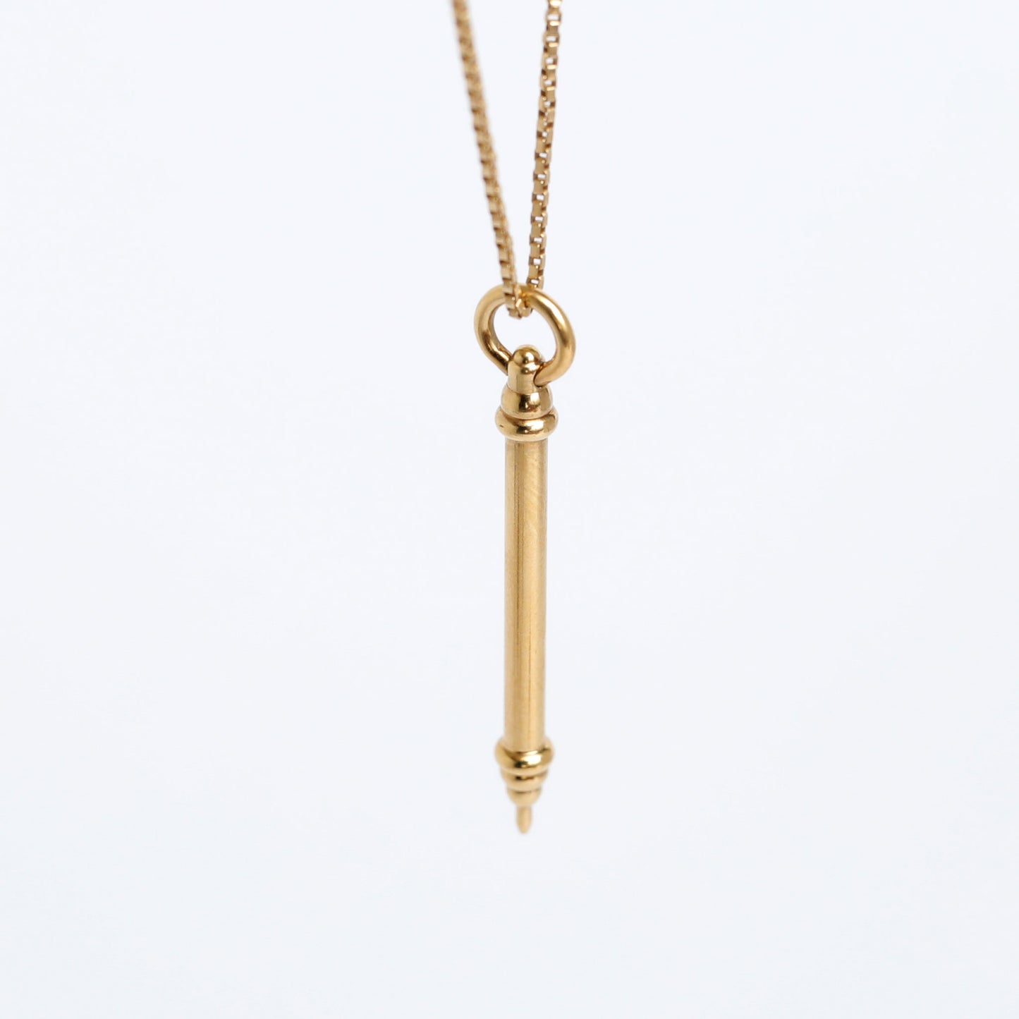 the Gold Torah Scroll Finger Pendant