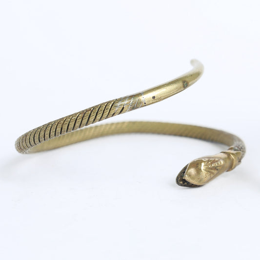 Snake Bangle Cuff Brass Bracelete, India