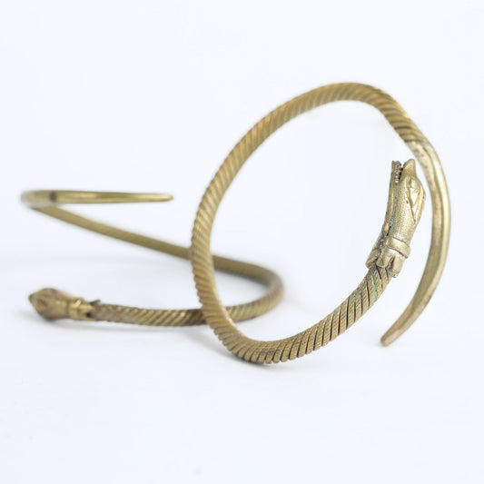 Snake Bangle Cuff Brass Bracelete, India