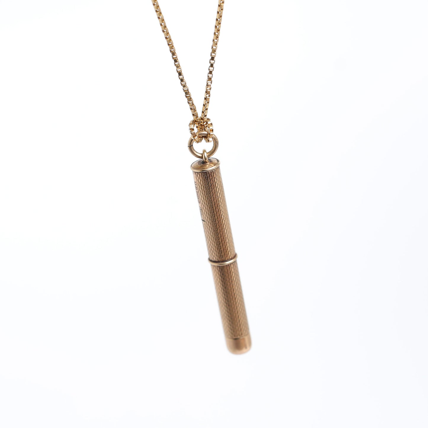 Quality 9ct Gold Cigar Piercer pendant  By Cohen & Charles