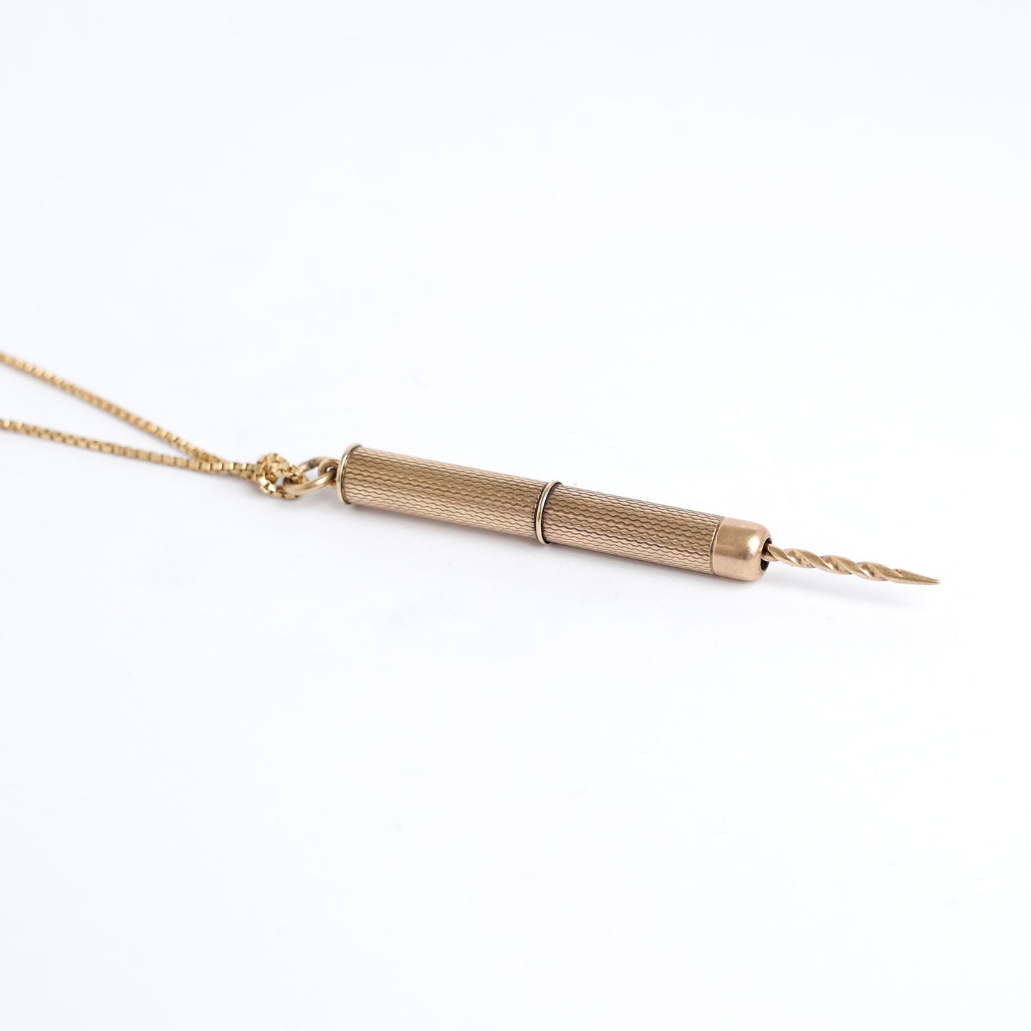 Quality 9ct Gold Cigar Piercer pendant  By Cohen & Charles