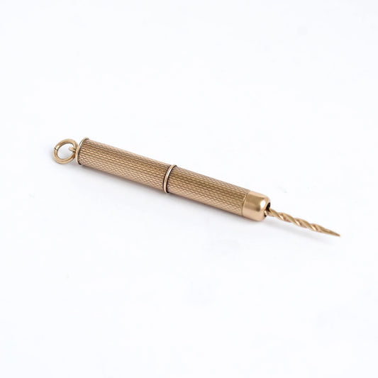 Quality 9ct Gold Cigar Piercer pendant  By Cohen & Charles