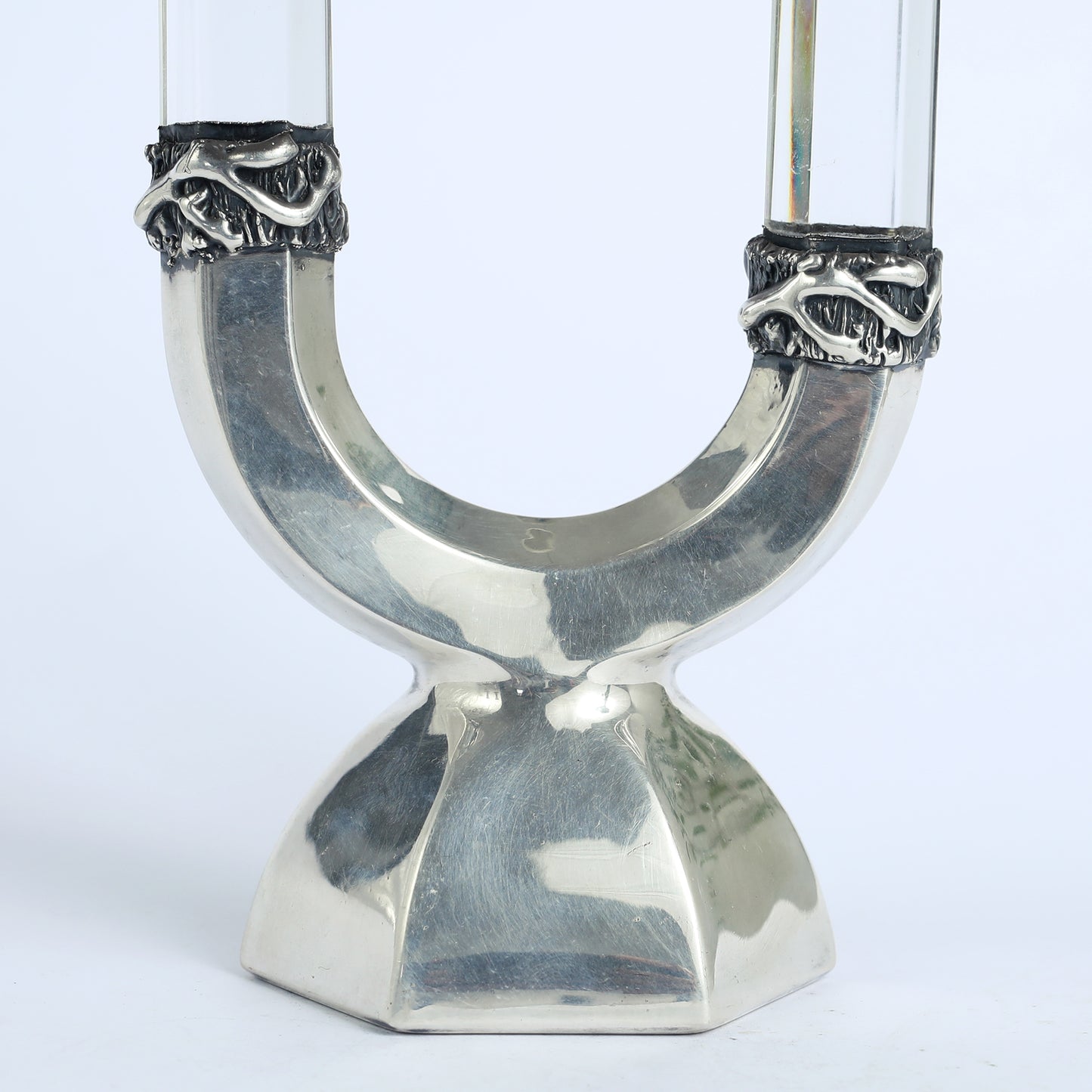 Silver Crystal Candleholder