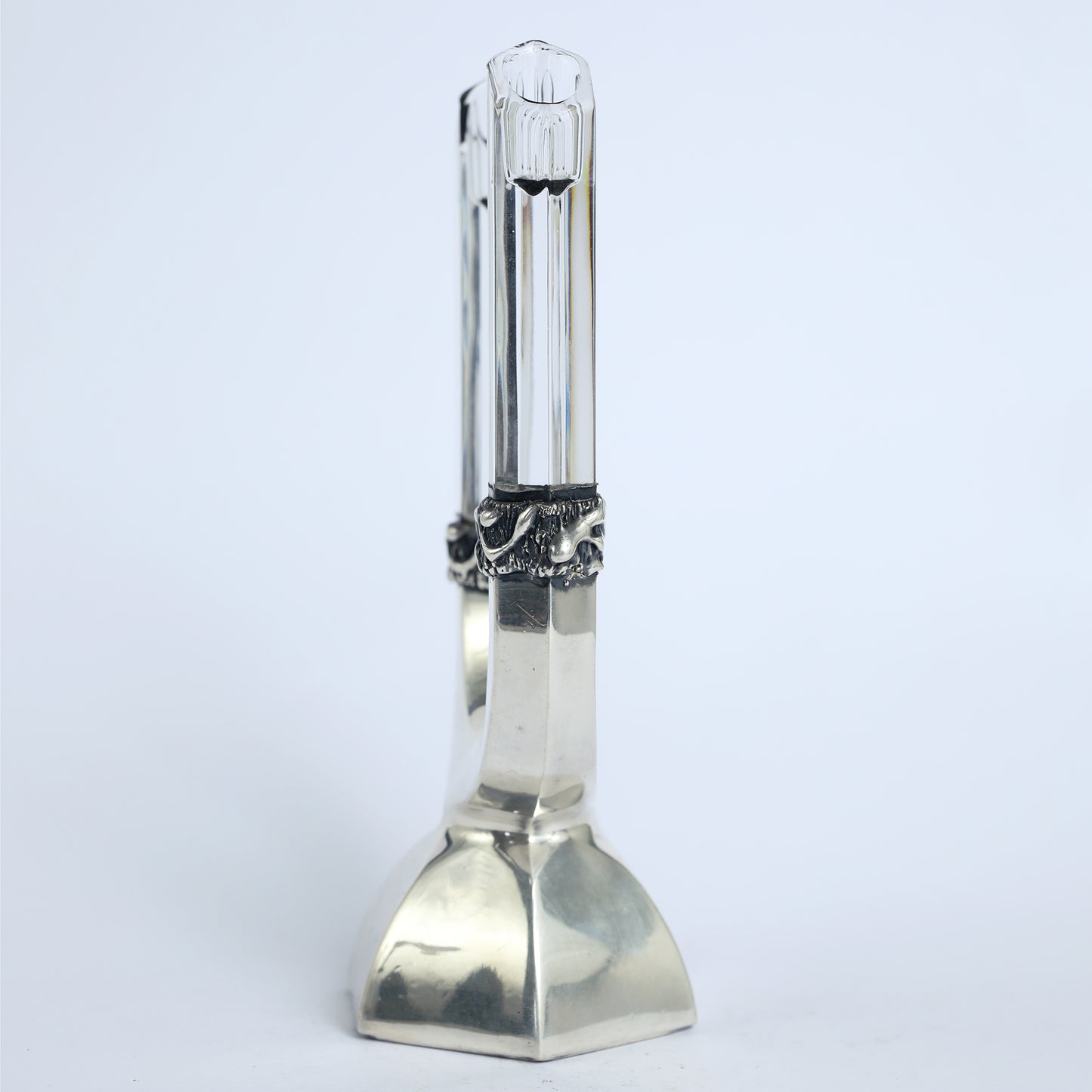 Silver Crystal Candleholder