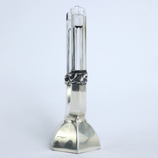 Silver Crystal Candleholder