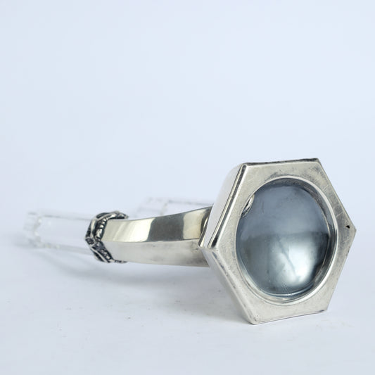 Silver Crystal Candleholder
