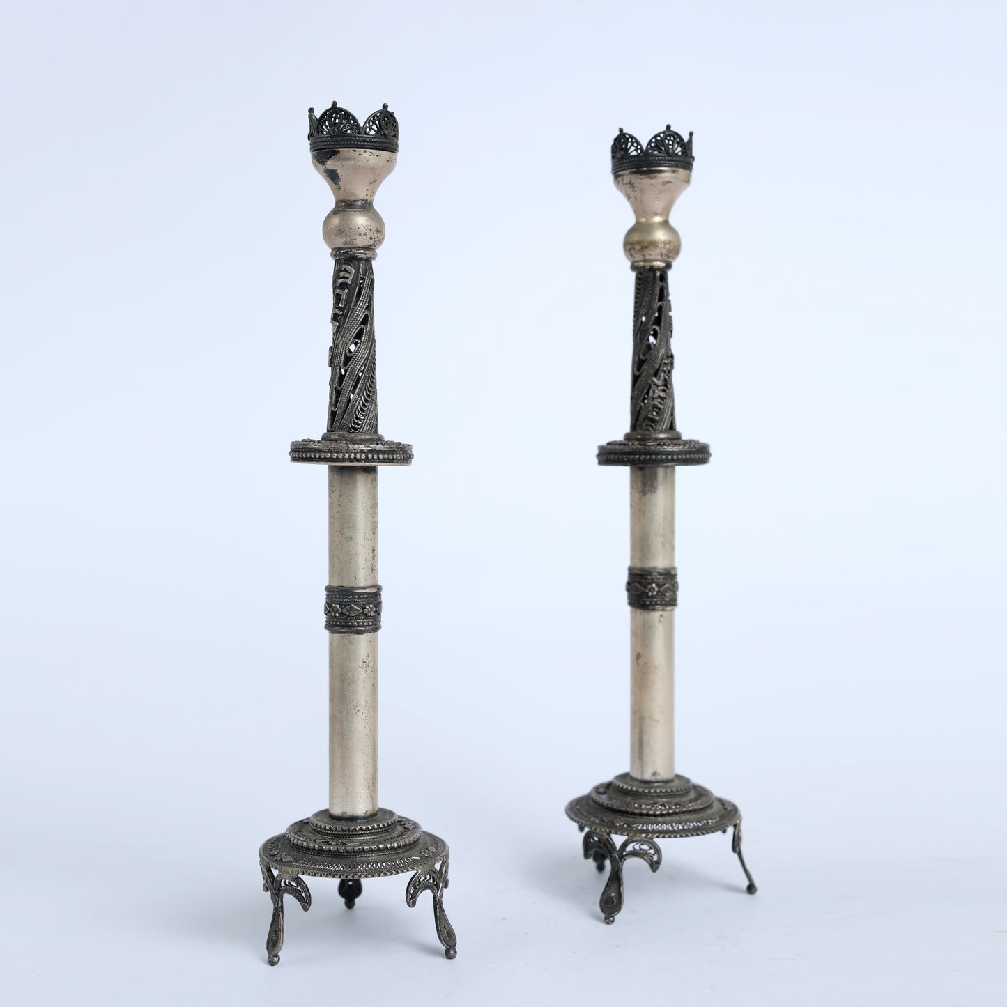 Filigree Shabbat Candles