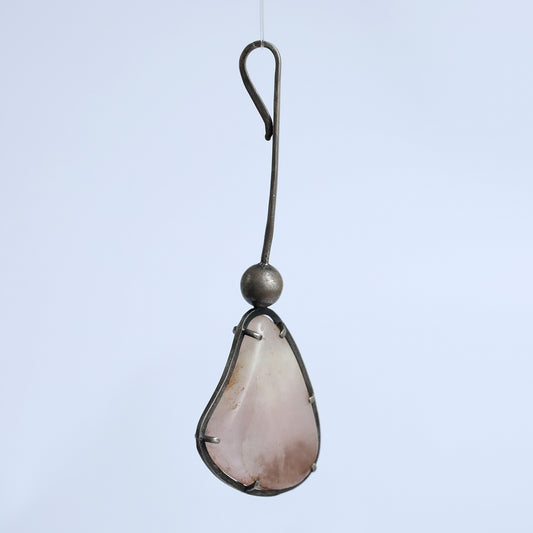 Rose Quartz crystal Pendant, 1950’s David Gumble
