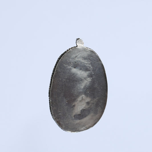Silver and Turquoise 1930's Lavalier