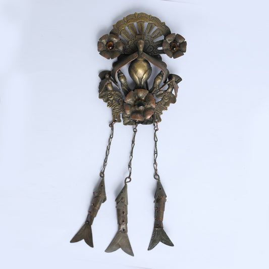 Peruvian Fish Colonial Hairpin