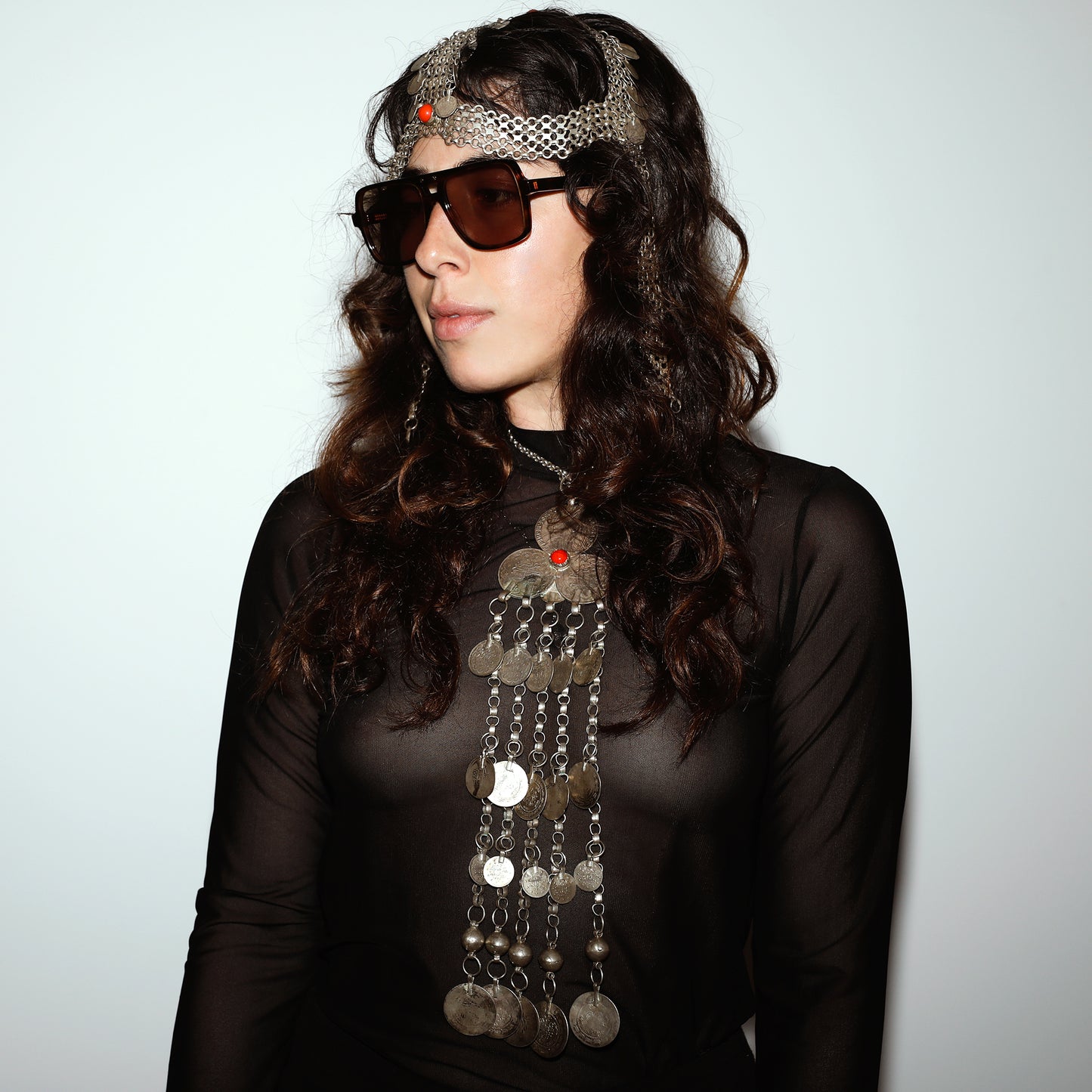 one of a kind antique Ottoman bridal Forehead Chain