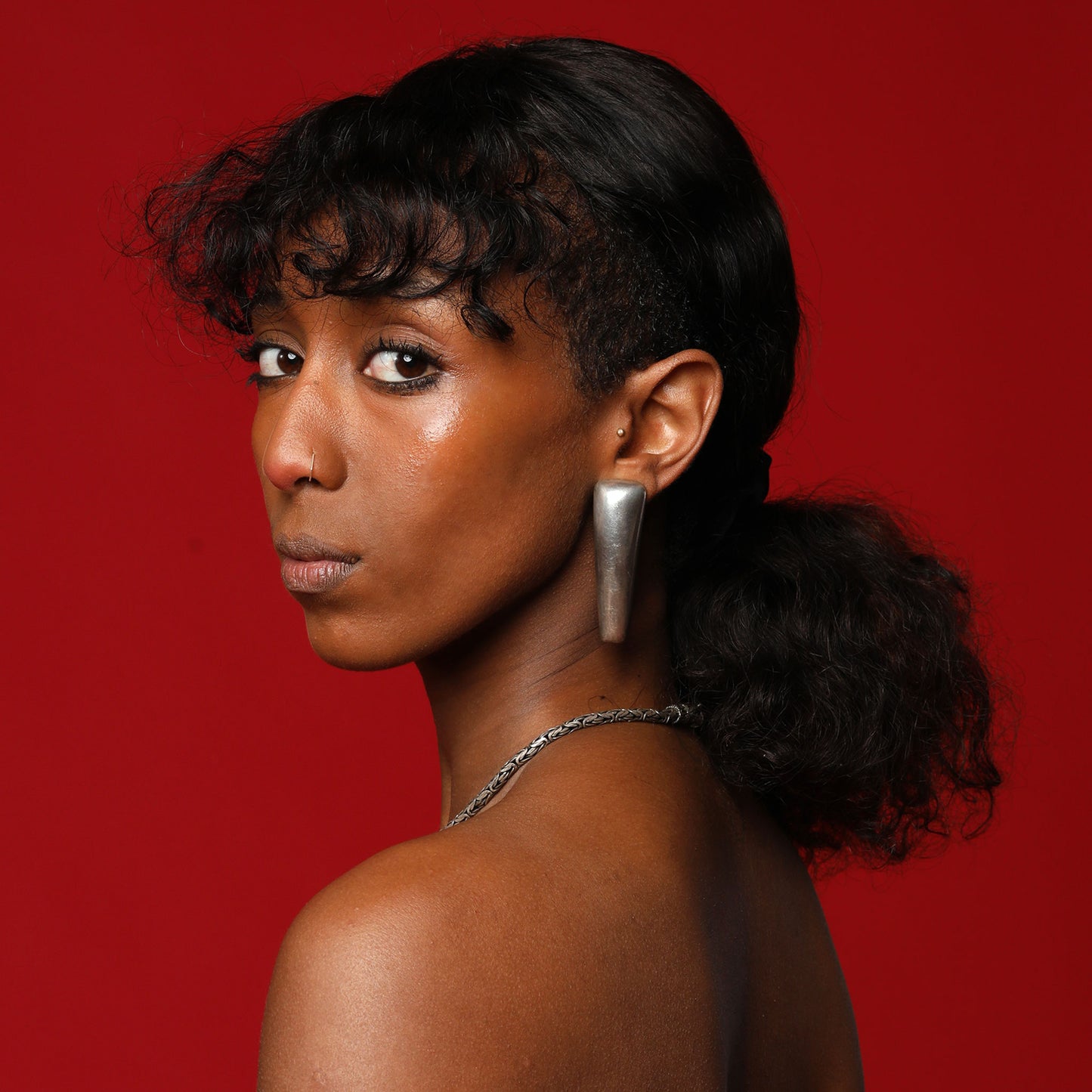 one of a kind - modern design Earrings sterling silver 925