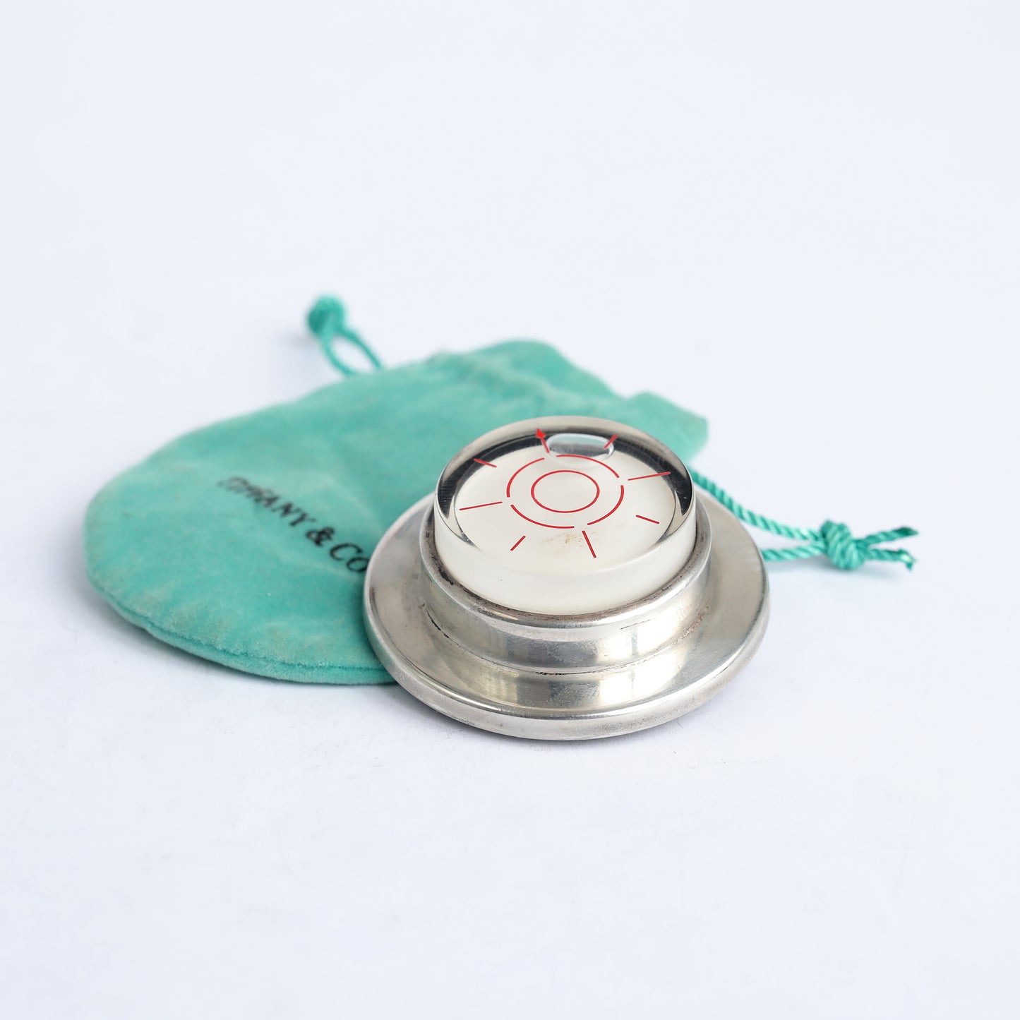Vintage Tiffany & Co. Sterling Silver Round Bubble Level