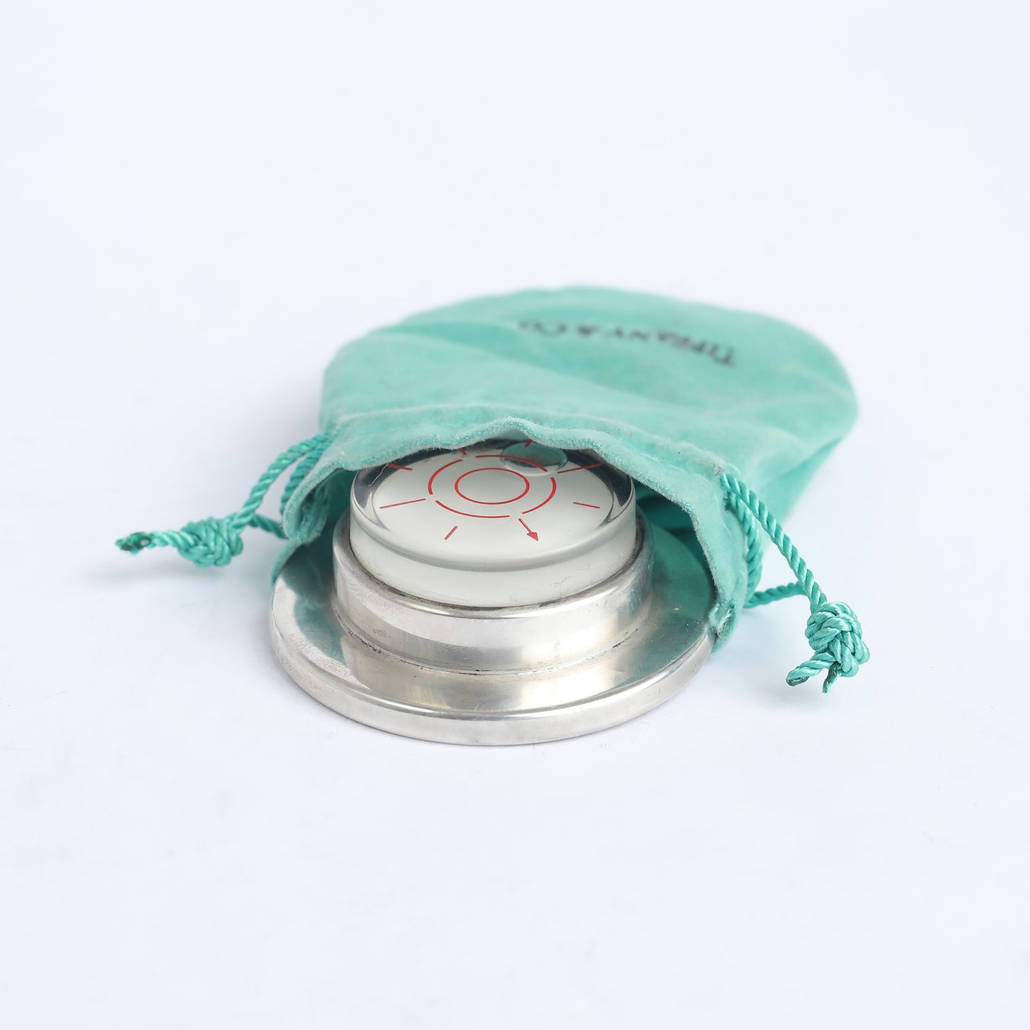 Vintage Tiffany & Co. Sterling Silver Round Bubble Level