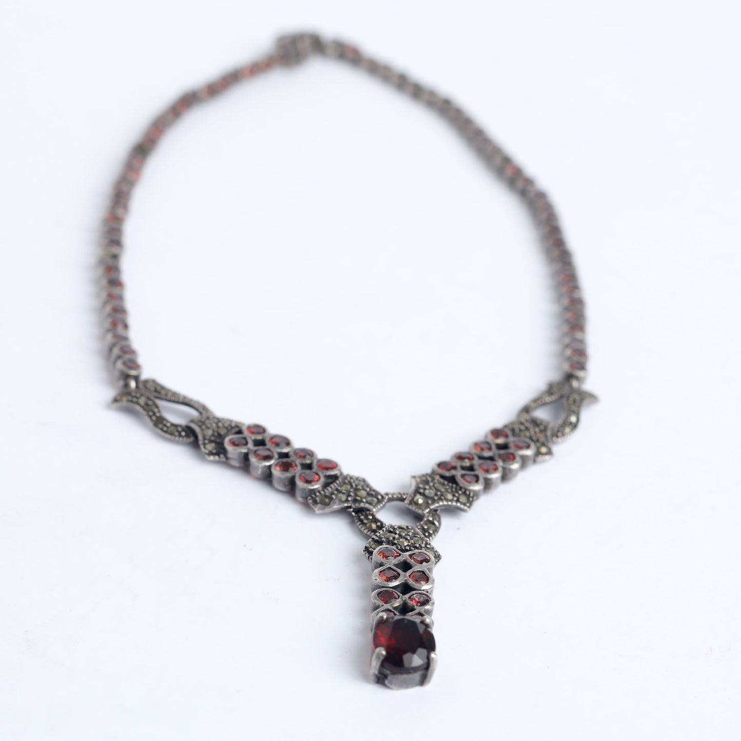 Pomegranate Silver Necklace