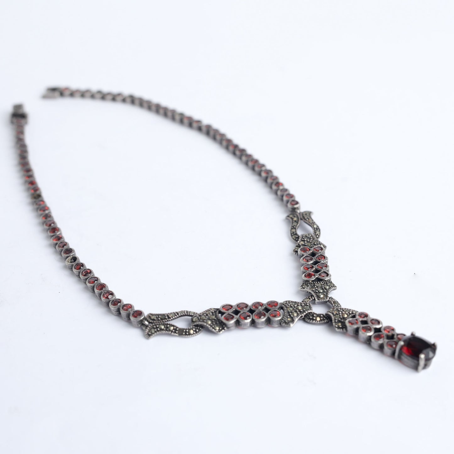 Pomegranate Silver Necklace