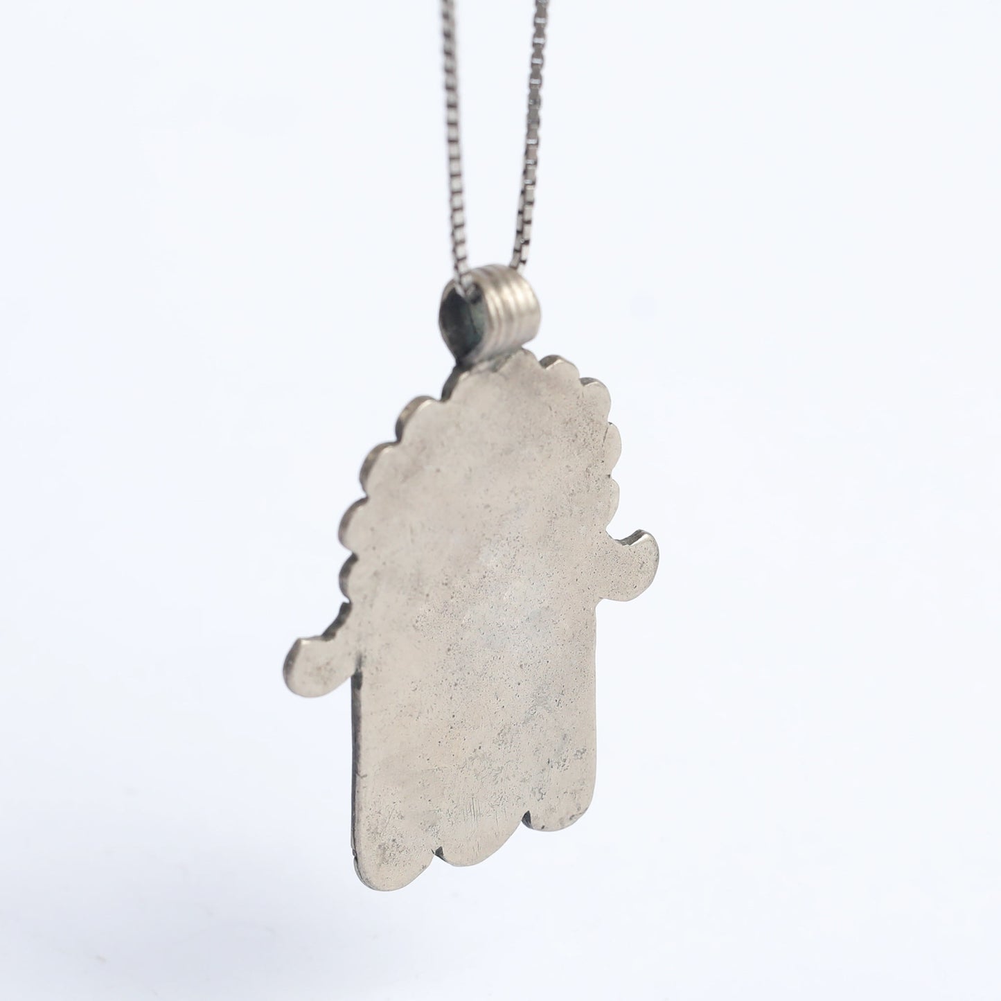 Andaluse Silver Vintage Hamsa Pendant