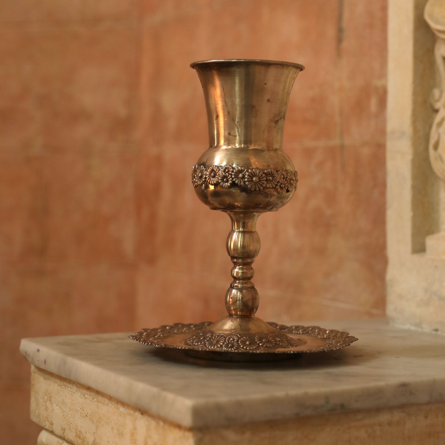 A huge kiddish cup made from silver 925