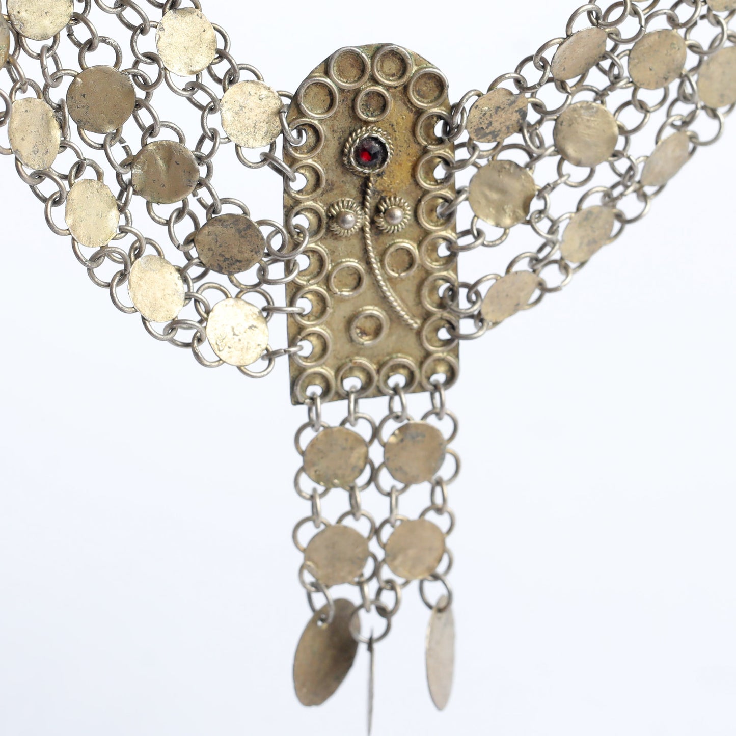 Bizantine Silver Choker Necklace, Yemen