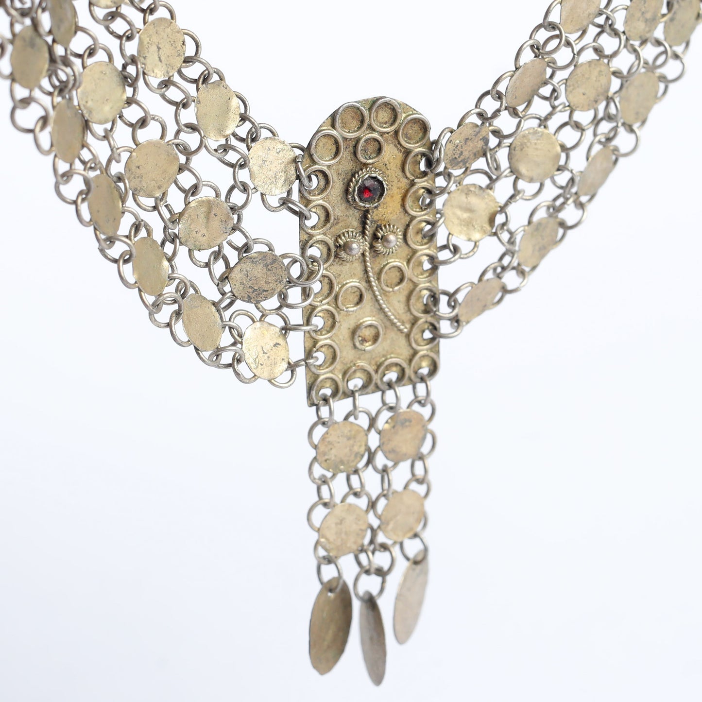 Bizantine Silver Choker Necklace, Yemen