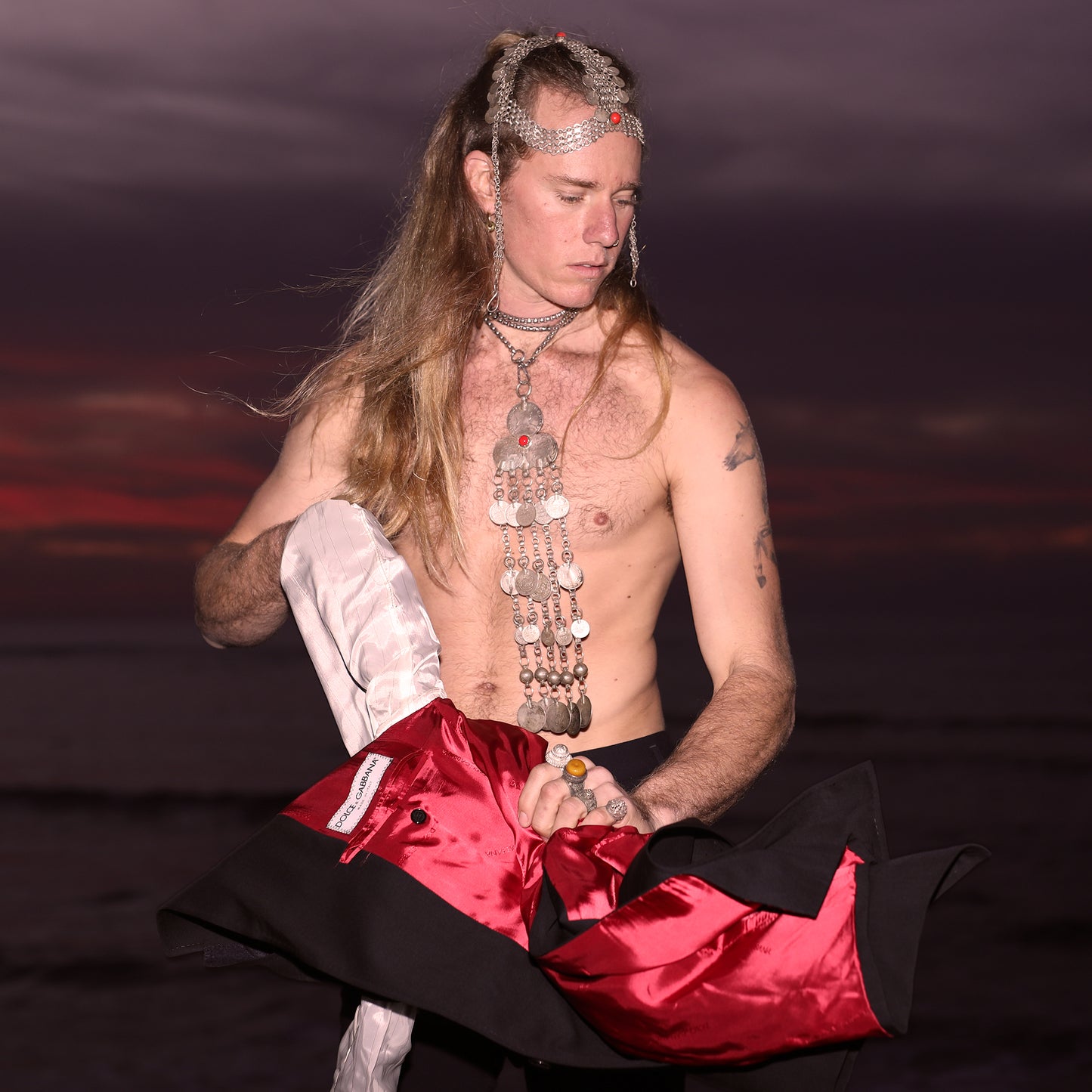 one of a kind antique Ottoman bridal Forehead Chain