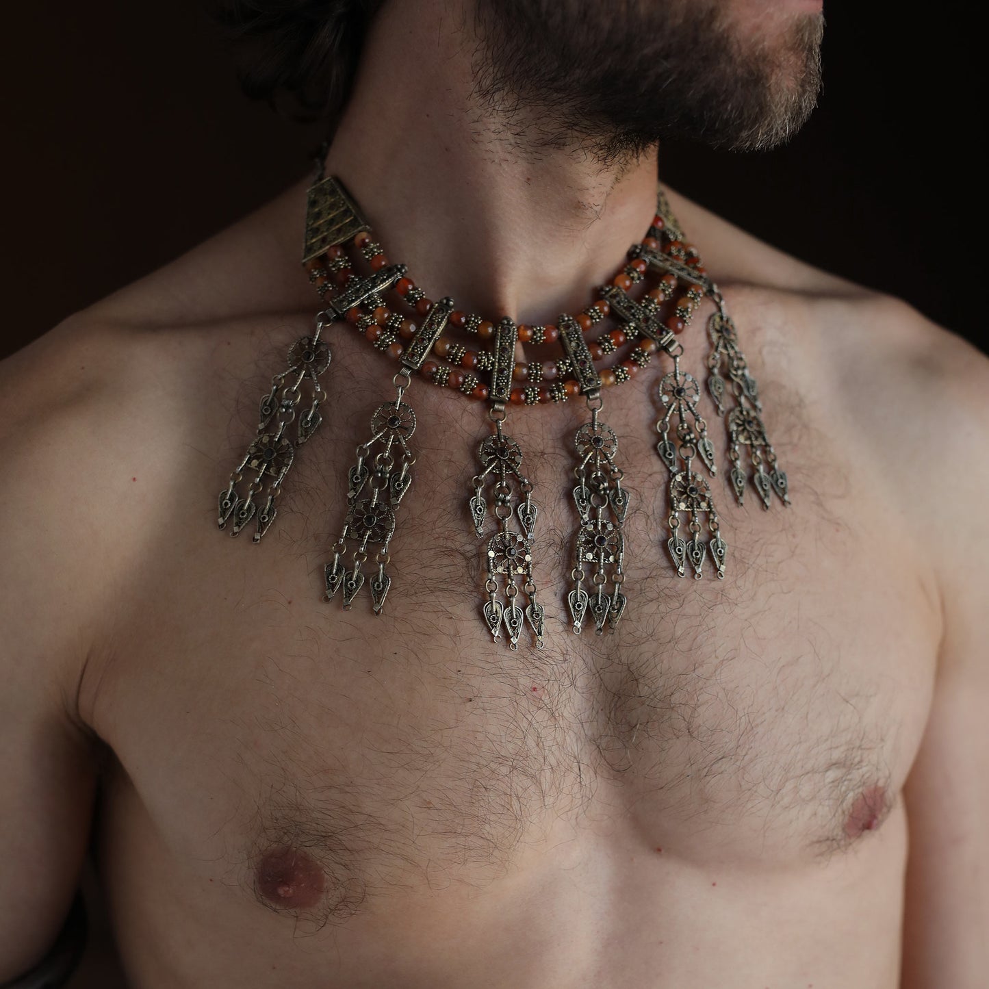 Rosette Tribal Necklace