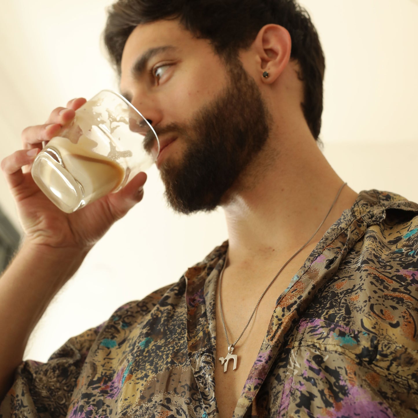 Classic Sterling Silver Chai Pendant