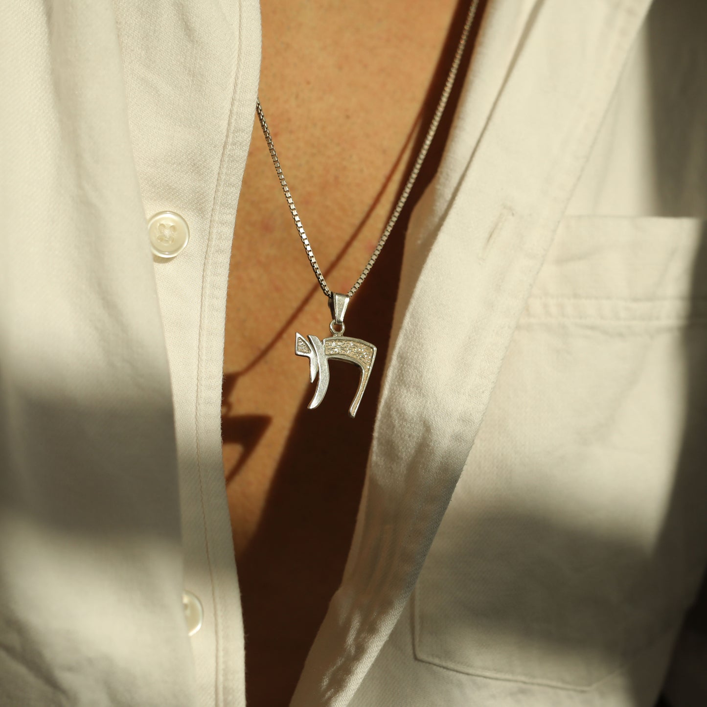 Chai -Sterling Silver pendant