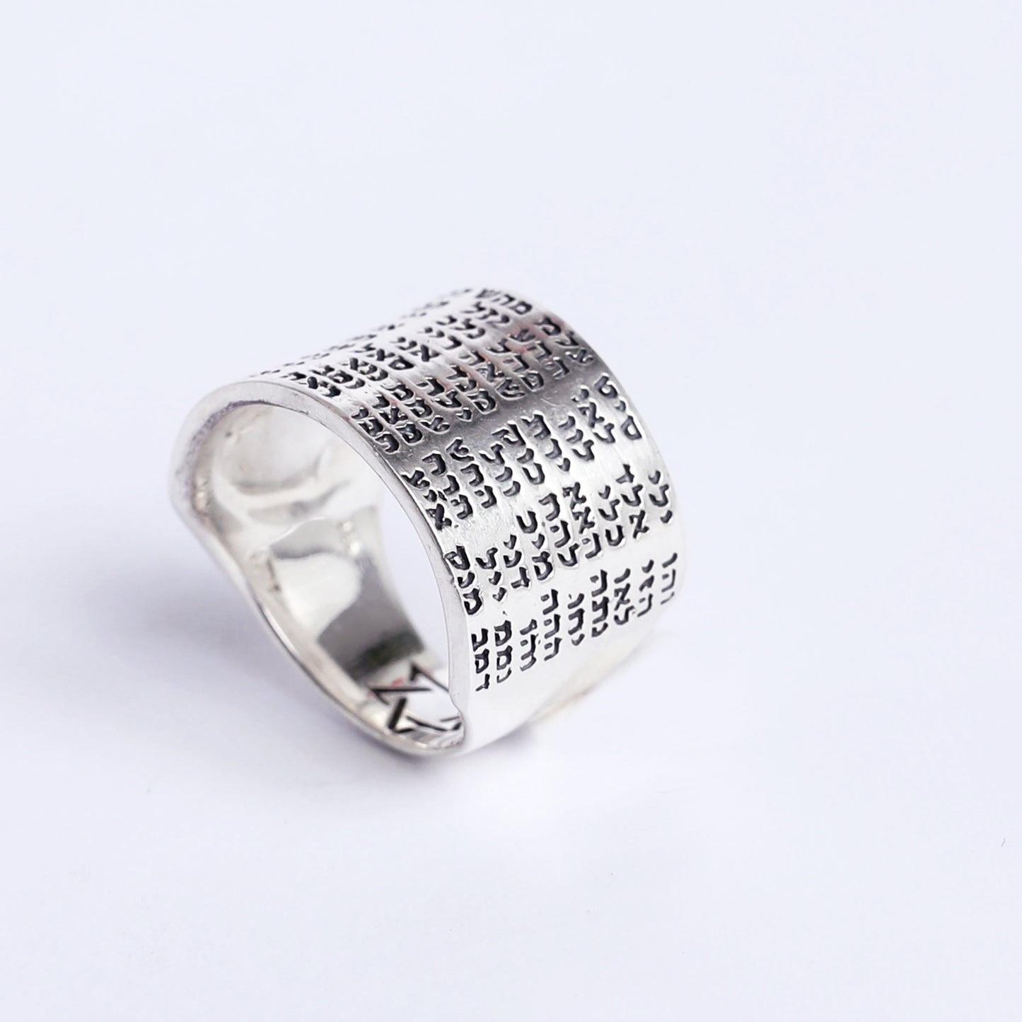 Kabbalah 925 Silver Ring- Inscription Of The 72 Names Of G-d
