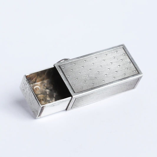 unisex pure silver drawer necklace