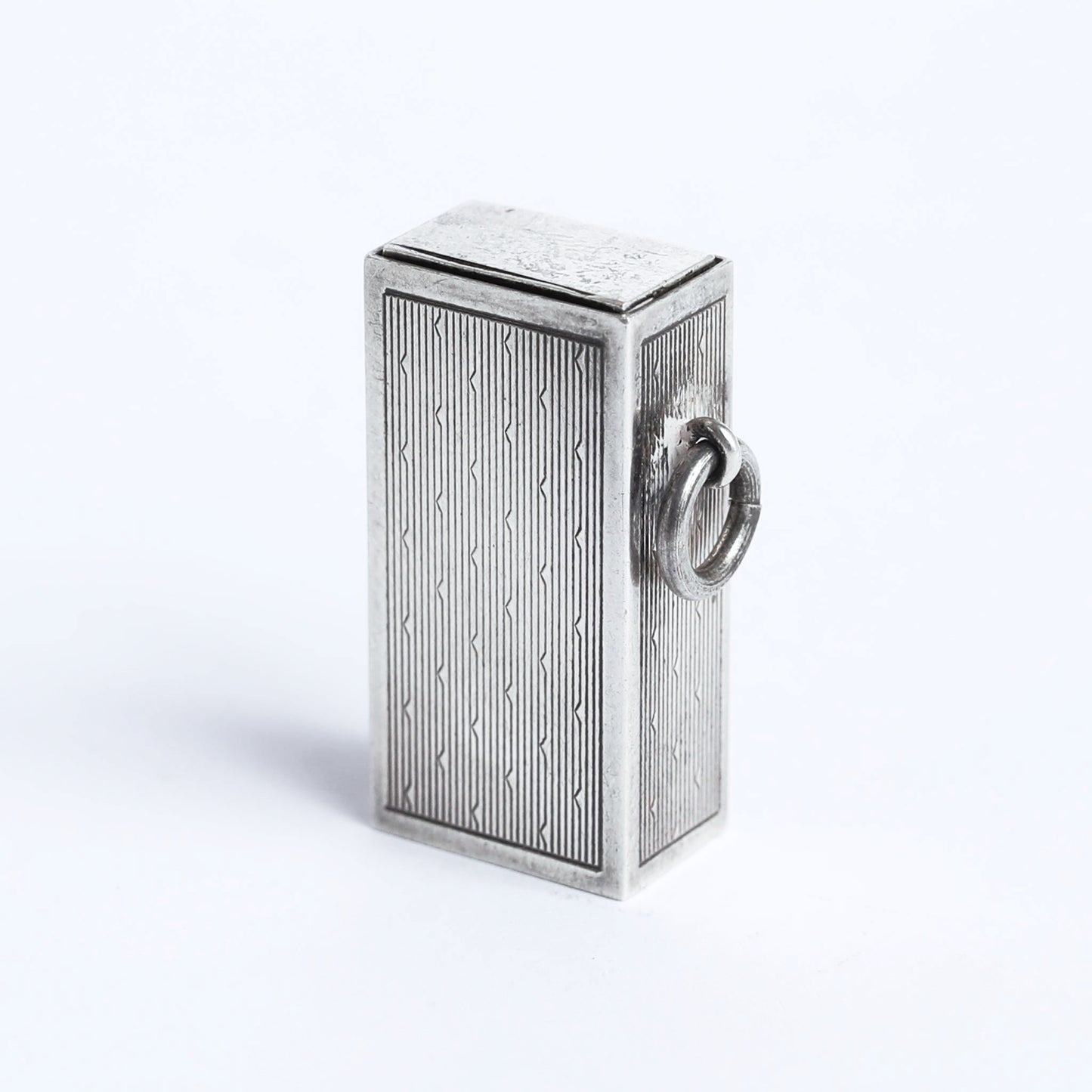 unisex pure silver drawer necklace