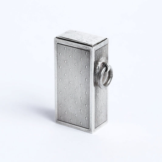 unisex pure silver drawer necklace