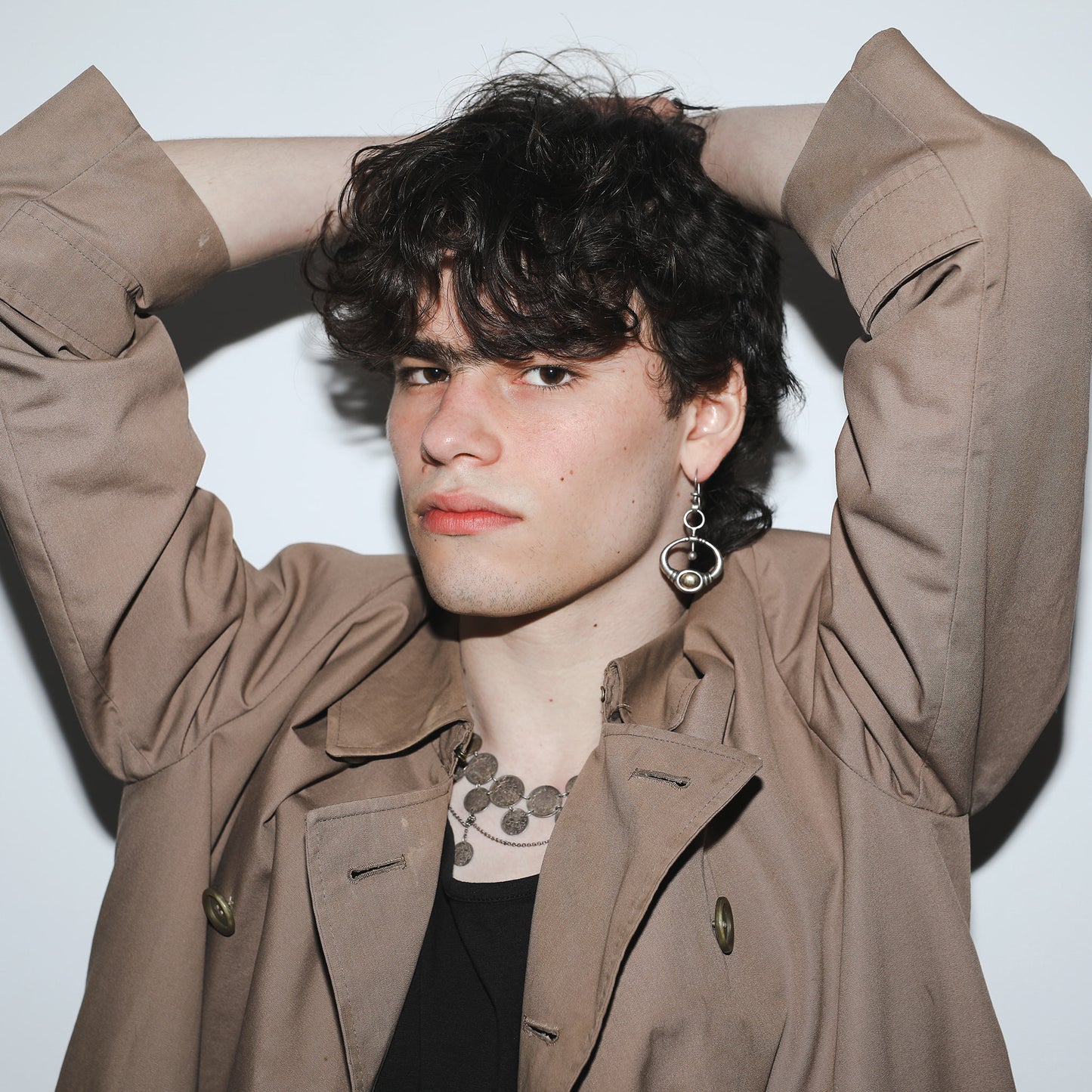 Handmade statement ethnic necklace with rare Arab Coin