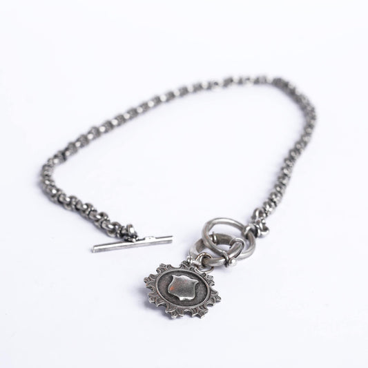 Vintage Sterling Silver Double Albert Chain From Birmingham