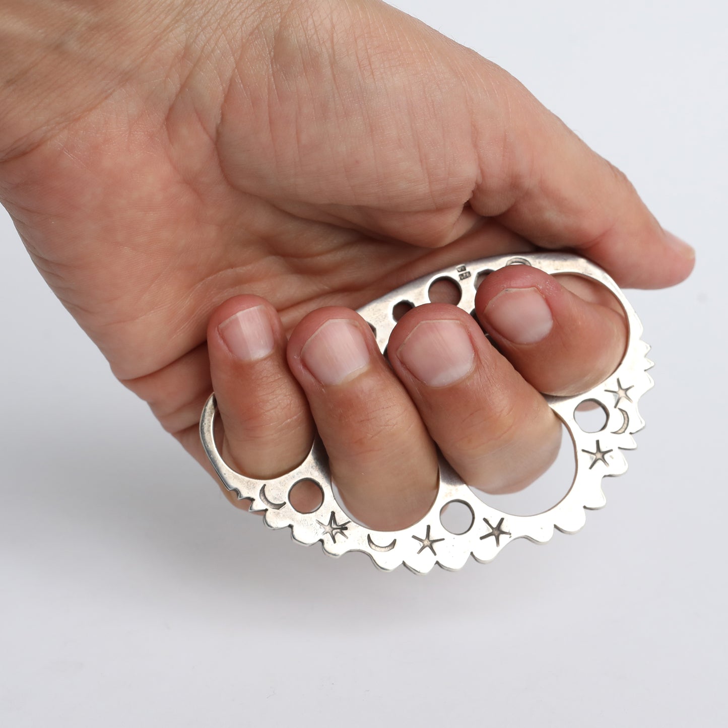 Artistic 925 Sterling Silver Knuckle Duster – One of a Kind
