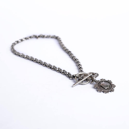 Vintage Sterling Silver Double Albert Chain From Birmingham
