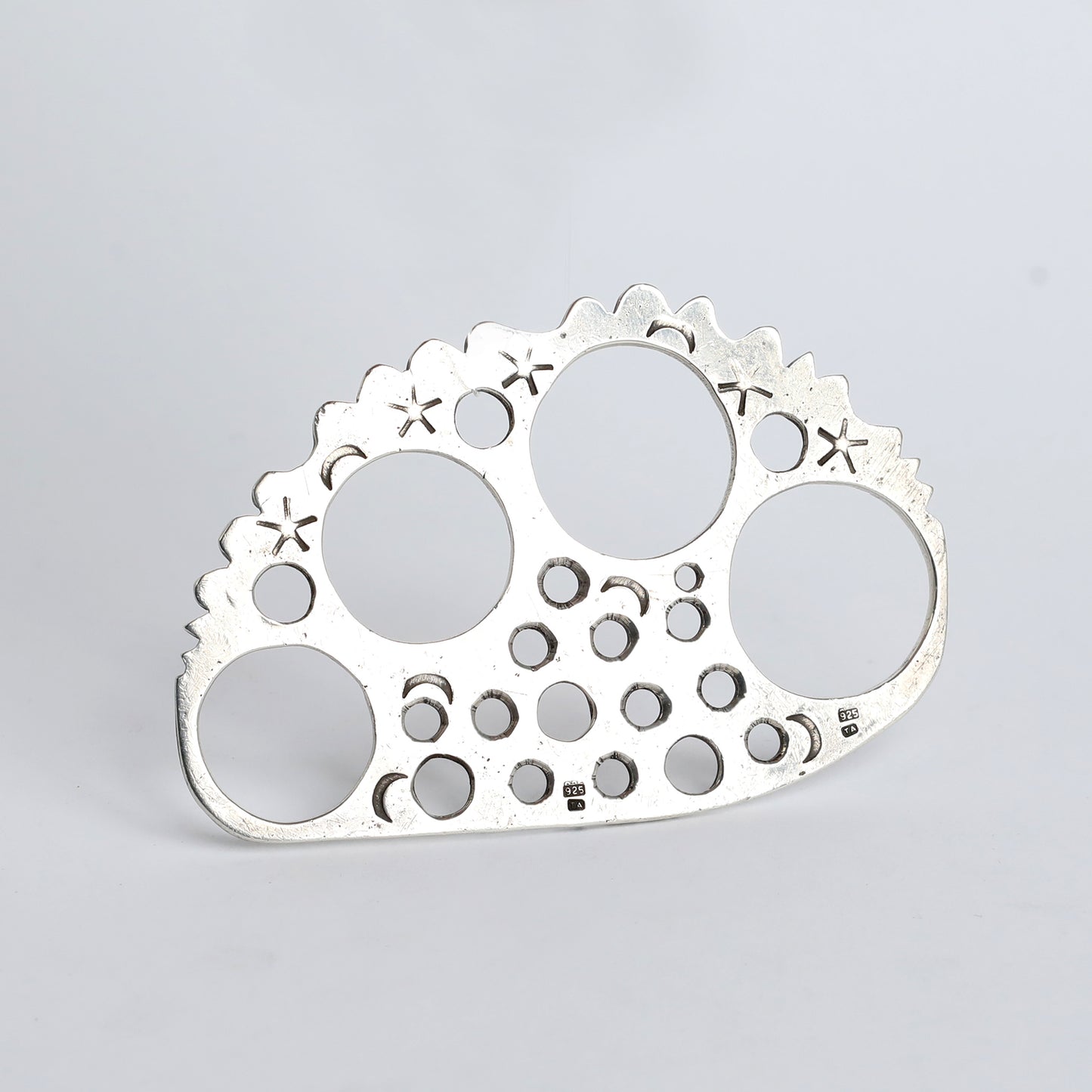 Artistic 925 Sterling Silver Knuckle Duster – One of a Kind