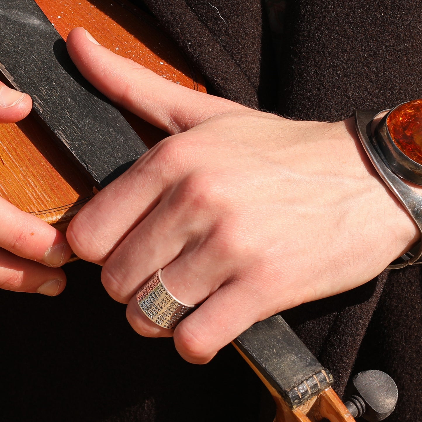 Kabbalah 925 Silver Ring- Inscription Of The 72 Names Of G-d