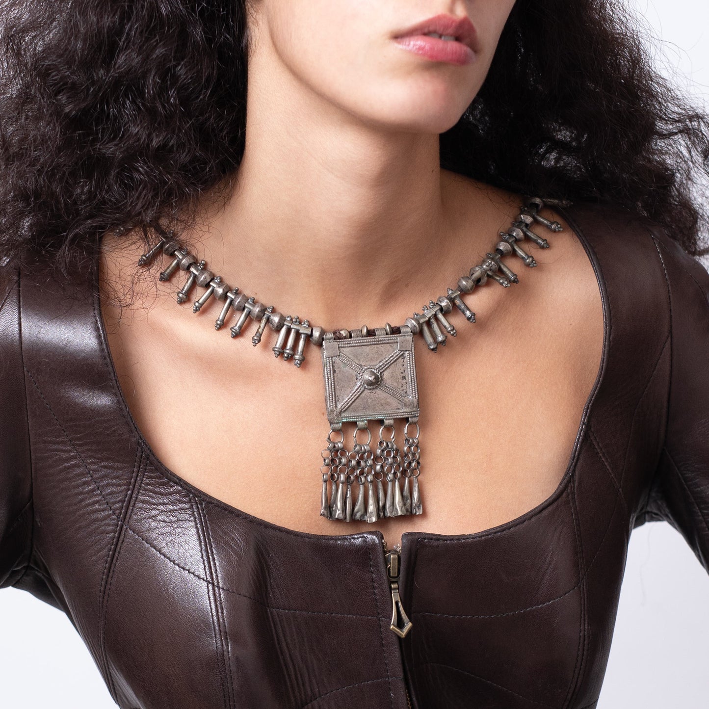 Amulet Wind Pendant Necklace, Yemen