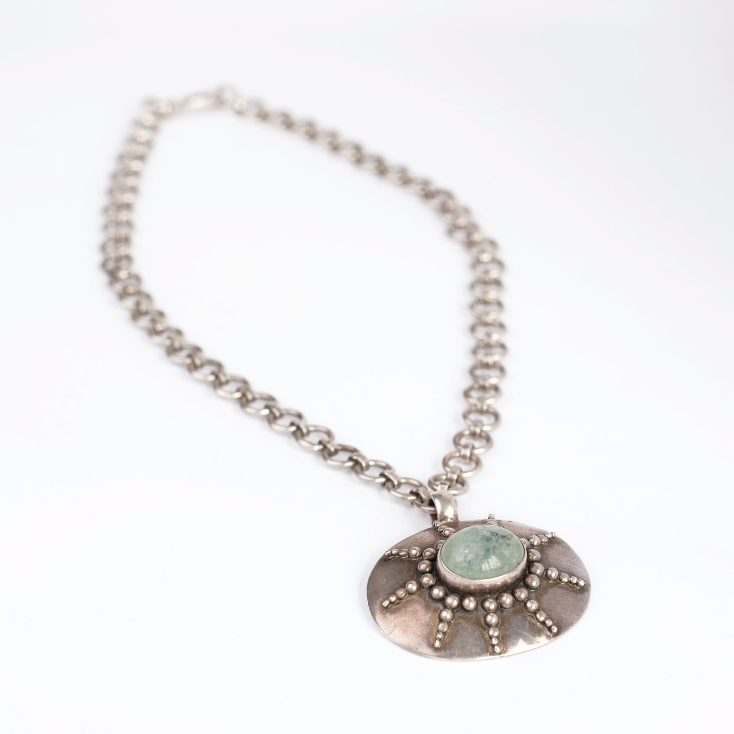 Handcrafted Sterling Silver Aquamarine Pendant