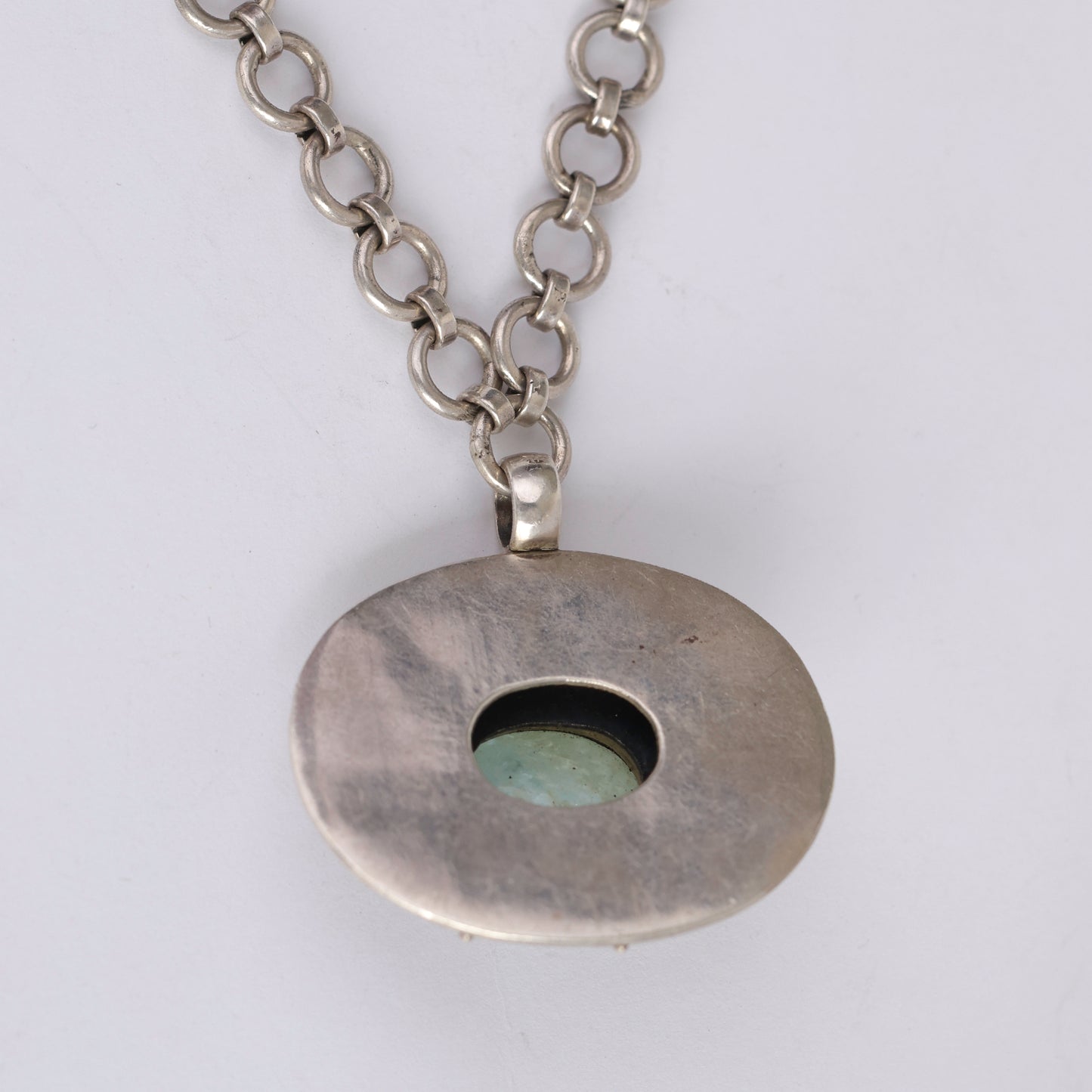 Handcrafted Sterling Silver Aquamarine Pendant