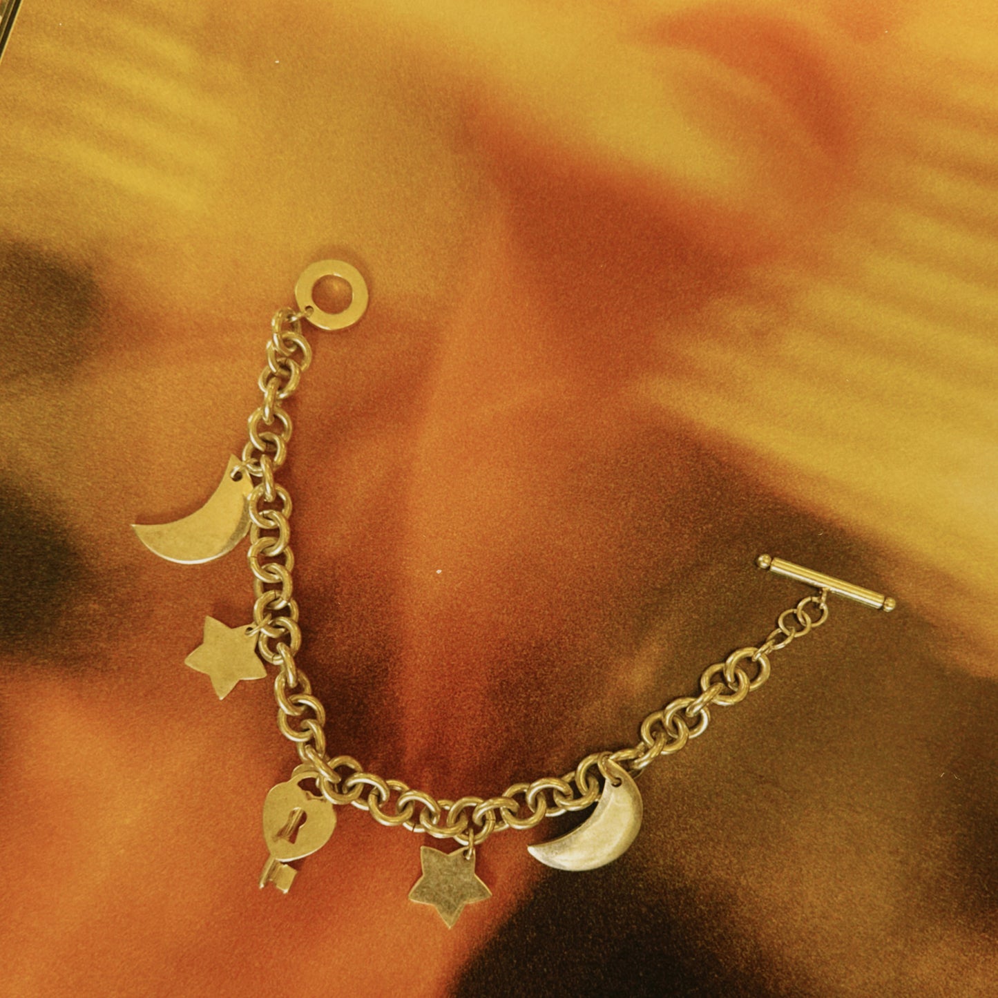 Vintage Tiffany & Co. Elsa Peretti Sterling Silver Charm Bracelet