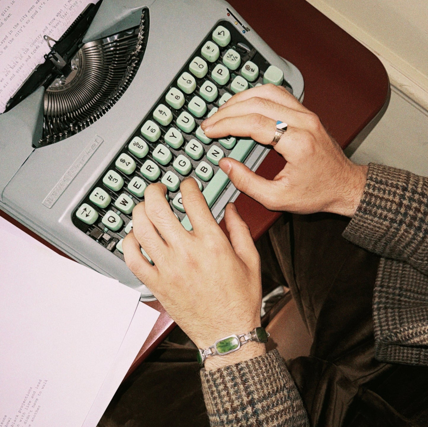 Imperial Green Jade Silver Bracelet