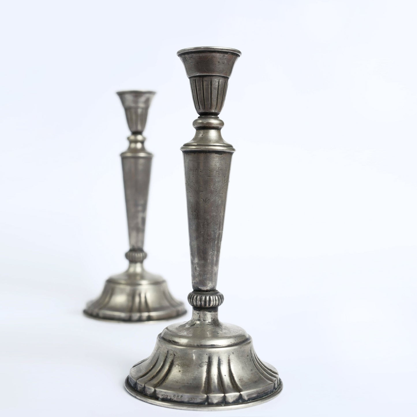 European Shabbat Candleholders