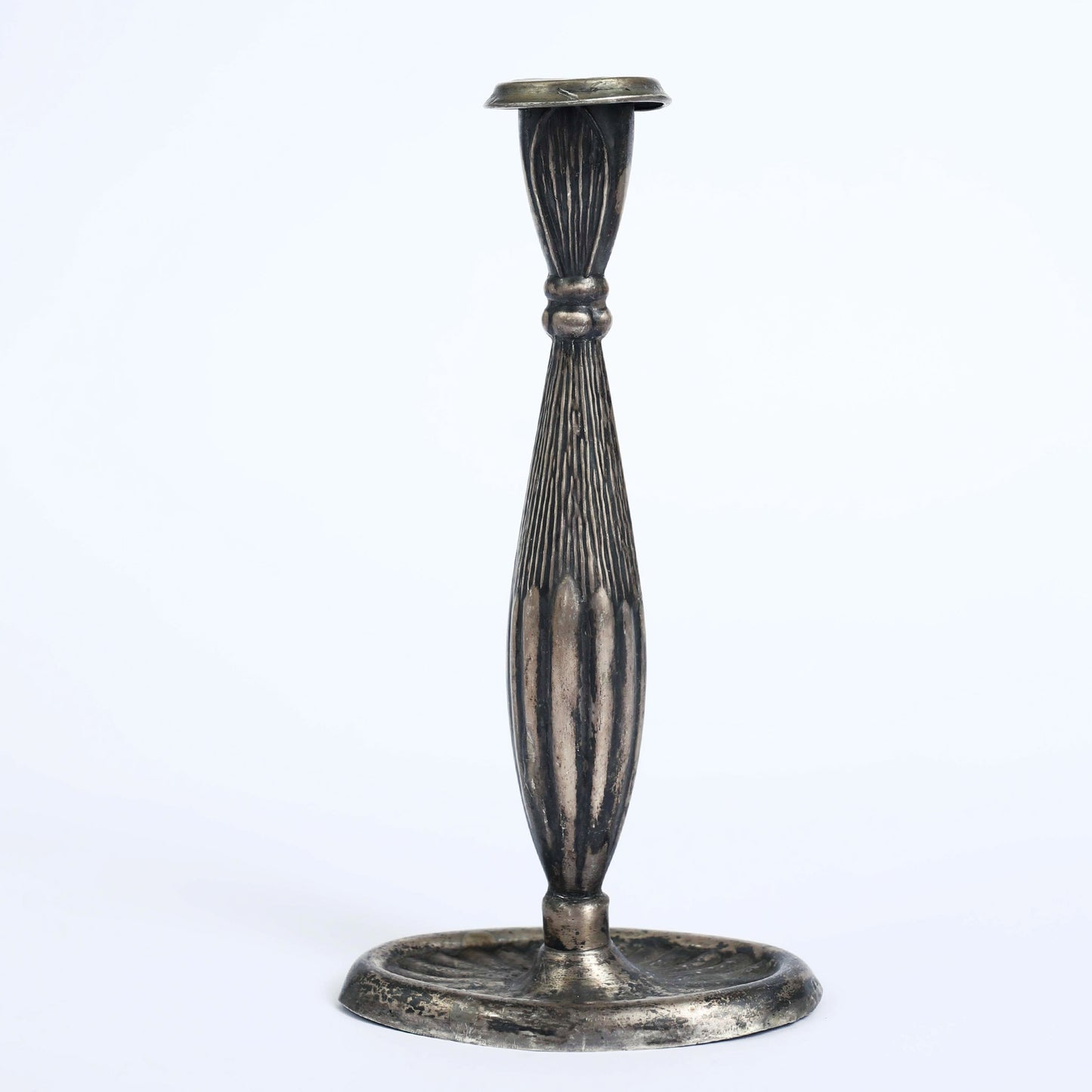 Single Silver Candleholder