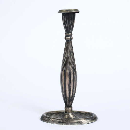 Single Silver Candleholder