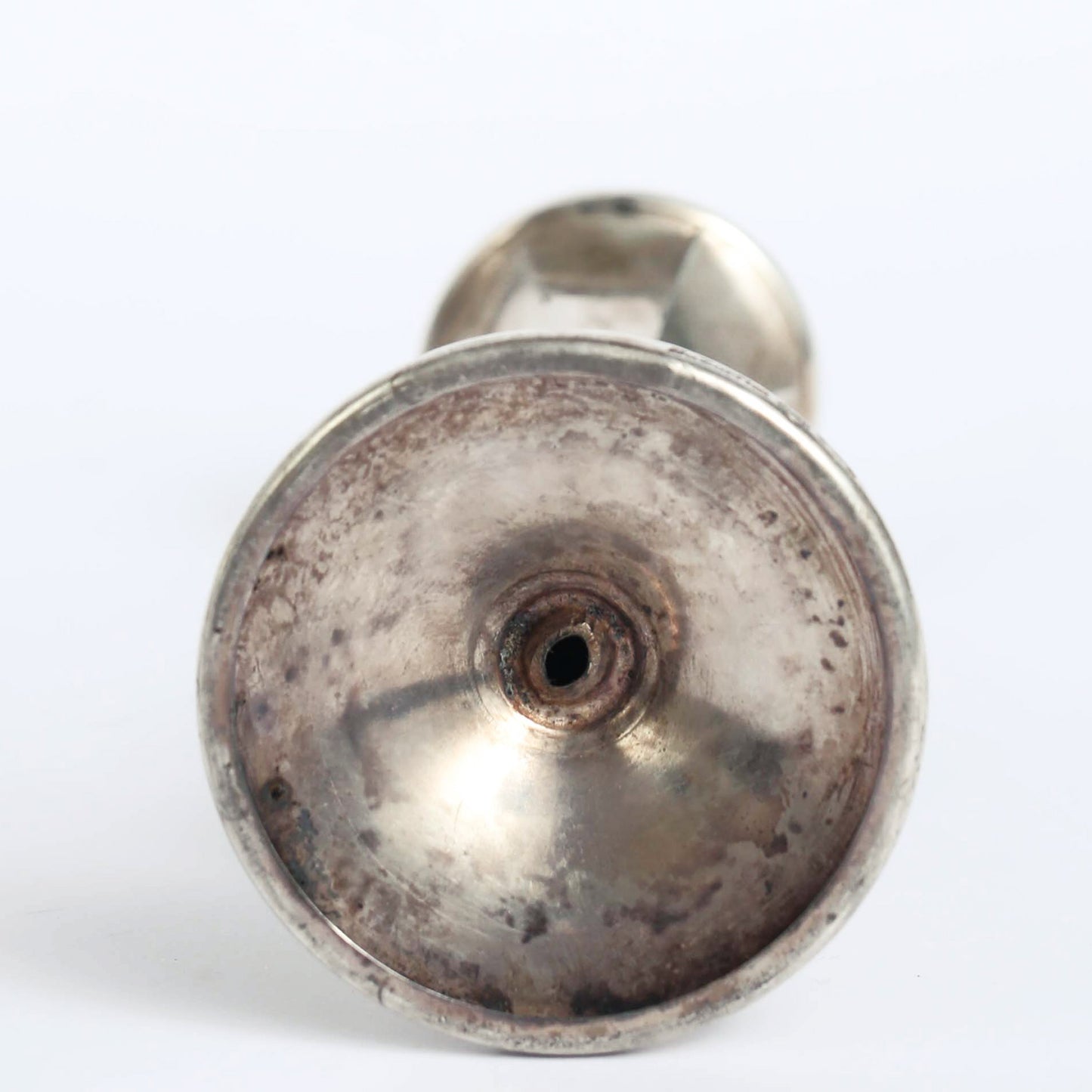 Short Silver candleholders