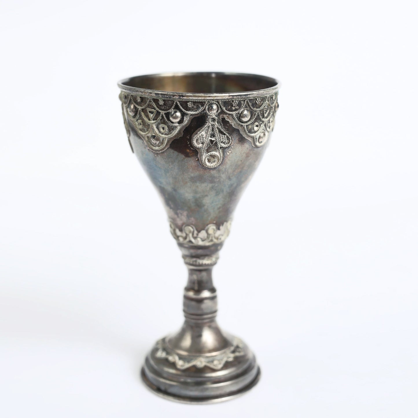 Filigree Kiddush Silver cup