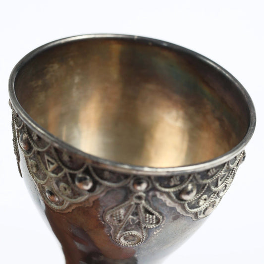 Filigree Kiddush Silver cup